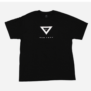 VHTS 트라이앵글 로고 티셔츠 - 블랙